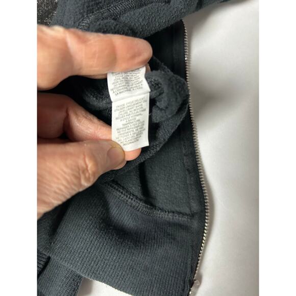 Victoria's Secret Black Angel Wing Sequin Hoodie Zip Up Sweatshirt size XS - Picture 9 of 14